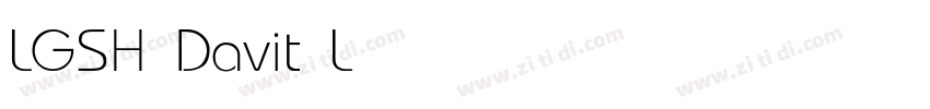 LGSH Davit Light字体转换